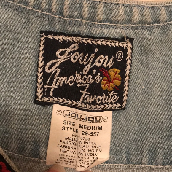 Vintage Denim embroidered vest - Picture 5 of 6